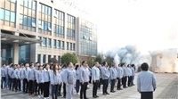 The company held a flag-raising ceremony for the commencement of 2021 New Year