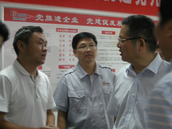 CAI Jianhe, vice minister of the organization Department of the Provincial Party Committee came to the company to inspect and guide the party construction work