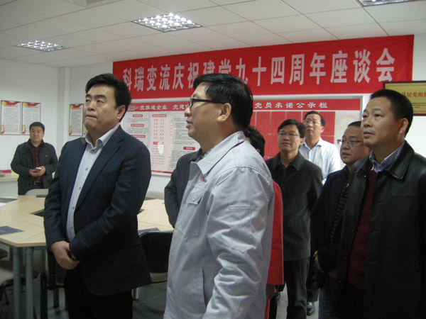 Leaders of Organization Department of the CPC Central Committee pay an inspection visit to the company to guide party construction